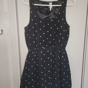 O'Neill Navy Mini Dress with Light Blue Polka Dots